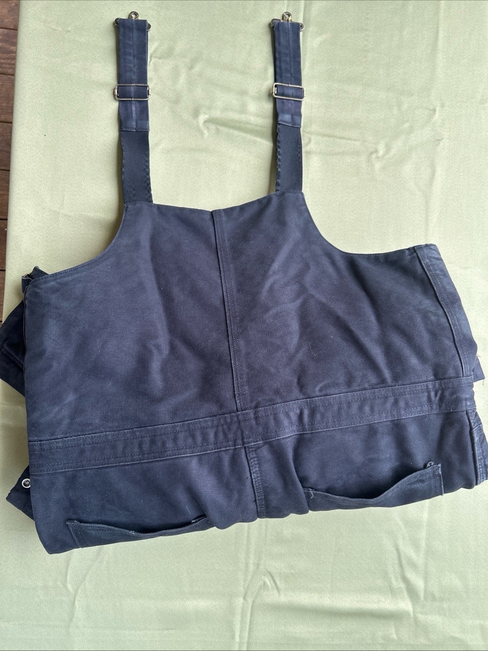 Carhartt Black Workwear Duck Bib Overalls with Zip Pockets - Picture 9 of 9